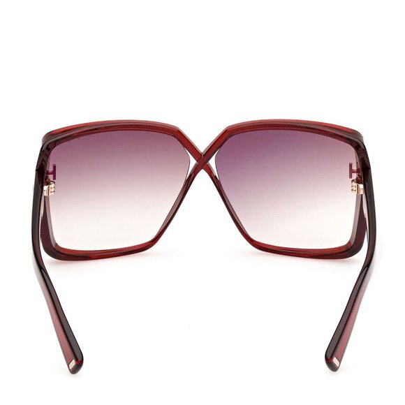 NEW TOM FORD YVONNE FT1117 66G SUNGLASSES RED WOMEN TF1117 66G
